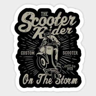 Scooter Rider Sticker